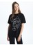 Yeni Sezon Bisiklet Yaka Mickey Mouse Baskili Kadin Tisort - S5GV73Z8 1