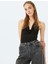 Yeni Sezon Degaje Yaka Kolsuz Slim Fit Bluz 2