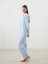 Yeni Sezon Gomlek Yaka Desenli Kadin Pijama Takimi - S5DA88Z8 1