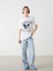 Yeni Sezon Bisiklet Yaka Mickey Mouse Baskili Kadin Tisort - S5GY08Z8 2