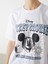 Yeni Sezon Bisiklet Yaka Mickey Mouse Baskili Kadin Tisort - S5GY08Z8 3