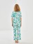 Yeni Sezon Gomlek Yaka Cicekli Kadin Pijama Takimi - S59605Z8 4