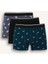Yeni Sezon Regular Fit Hayvan Baskılı 3'lü Boxer 1