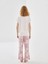 Yeni Sezon Bisiklet Yaka Cicekli Kadin Pijama Takimi - S53526Z8 4