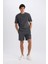 Yeni Sezon Regular Fit Düz Paça Cepli Basic Düz Şort 5