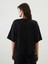 Yeni Sezon Bisiklet Yaka Baskili Oversize Kadin Tisort - S5IY21Z8 4