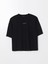 Yeni Sezon Bisiklet Yaka Baskili Oversize Kadin Tisort - S5IY21Z8 5