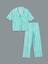 Yeni Sezon Gomlek Yaka Desenli Kadin Pijama Takimi - S5CU69Z8 5