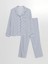 Yeni Sezon Gomlek Yaka Desenli Kadin Pijama Takimi - S5CP61Z8 5