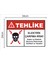 Tehlike Elektrik Çarpma Riski - Uyarı Tabela Levhası 24X34 cm Polikarbon 2