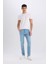 Yeni Sezon Carlo Skinny Fit Ekstra Dar Kalıp Normal Bel Ekstra Dar Paça Jean Pantolon 3