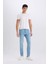 Yeni Sezon Carlo Skinny Fit Ekstra Dar Kalıp Normal Bel Ekstra Dar Paça Jean Pantolon 4