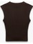 Yeni Sezon Slim Fit Pamuklu Kolsuz U Yaka Basic Crop Body 4