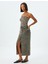 Yeni Sezon Crop Atlet Leopar Fiyonklu Ip Askılı Slim Fit 2