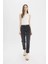 Yeni Sezon Lina Comfort Mom Normal Bel Düz Paça Jean Kar Yıkamalı Pantolon 3