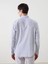 Yeni Sezon Slim Fit Uzun Kollu Cizgili Poplin Erkek Gomlek - S5BQ22Z8 4