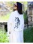 Müslin Kimono %100 Pamuklu At Baskılı Desenli Bornoz Kaftan Sabahlık 1