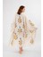 Müslin Kimono %100 Pamuklu Başak Baskılı Desenli Bornoz Kaftan Sabahlık 1