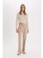 Yeni Sezon Wide Leg Kumaş Palazzo Pantolon Çift Cepli Normal Bel Standart Boy 4