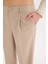 Yeni Sezon Wide Leg Kumaş Palazzo Pantolon Çift Cepli Normal Bel Standart Boy 5