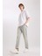 Yeni Sezon %100 Pamuk 90's Slim Fit Dar Kalıp Yüksek Bel Dar Paça Jean Pantolon 2