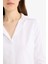 Yeni Sezon fitted Basic Düz Bengalin Uzun Kollu Basic Düz Beyaz Gömlek 5