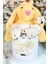 Özel Kutuda, Sarı Jellycat Tavşan, 5 Beyaz Ayıcık – Pamuk Çiçeği Dokunuşlu, Özel Ayıcık Buketi 1