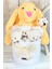 Özel Kutuda, Sarı Jellycat Tavşan, 5 Beyaz Ayıcık – Pamuk Çiçeği Dokunuşlu, Özel Ayıcık Buketi 4