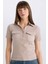 Yeni Sezon Slim Fit Dar Kesim Fitilli Kaşkorse Cepli Kısa Kollu Polo Tişört 1