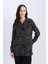 Yeni Sezon Loose Fit Desenli Uzun Kollu Gömlek Tunik 3