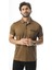 Polo Yaka Düğmeli Cepli Düz Renk T-SHIRT-6288 1