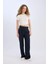 Yeni Sezon Wide Leg Kumaş Palazzo Pantolon Normal Bel Geniş Bol Paça Cepli Standart Boy 4