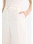 Yeni Sezon Wide Leg Gabardin Kumaş Palazzo Pantolon Çift Cepli Normal Bel Geniş Paça 5