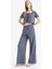 Yeni Sezon Coool Wide Leg Desenli Normal Bel Geniş Paça Pantolon 2