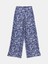Yeni Sezon Beli Lastikli Desenli Genis Paca Kadin Pantolon - S5KD79Z8 1