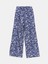 Yeni Sezon Beli Lastikli Desenli Genis Paca Kadin Pantolon - S5KD79Z8 2