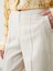 Yeni Sezon Standart Fit Duz Keten Karisimli Kadin Pantolon - S5IF97Z8 3
