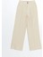 Yeni Sezon Loose Fit Keten Karisimli Kadin Pantolon - S5GT53Z8 1