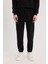 Yeni Sezon Slim Fit Dar Kesim Fermuar Cepli Pike Eşofman Altı 1