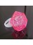 Kristal Tasarımlı LED Glow Işıklı 3 Modlu Pembe Yüzük 3.5 x 5 cm 1