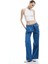 Yeni Sezon Geniş Paça Kemer Detaylı Pileli Pamuklu Jean Pantolon - Wide Leg Jeans 1