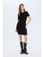 Yeni Sezon Coool Bodycon Vücudu Saran Bisiklet Yaka Fitilli Kaşkorse Kısa Kollu Mini Elbise 1
