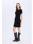 Yeni Sezon Coool Bodycon Vücudu Saran Bisiklet Yaka Fitilli Kaşkorse Kısa Kollu Mini Elbise 2