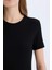 Yeni Sezon Coool Bodycon Vücudu Saran Bisiklet Yaka Fitilli Kaşkorse Kısa Kollu Mini Elbise 4