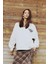Yeni Sezon Oversize Geniş Kalıp Bisiklet Yaka Sırt Baskılı Kalın Kumaş Sweatshirt 2