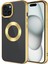 iPhone 15 Plus Kılıf Kamera Korumalı Logo Gösteren Omega Kapak 1