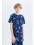 Yeni Sezon Erkek Çocuk Pijama Takımı Desenli Kısa Kollu Üst Şort 4