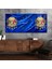 Yatay Saatli Ortadan Vatan Temalı Cam Tablo YSOV147 2