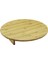 Yuvaralakmini Sofra MODEL=ÇAP:45CM - Y:8.5cmayaklı Bambu Ahşap Kesim Panosu 1