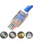 Ez-45 RC-878 Ez Pass RJ45 8P8C Plug 100 Lü Paket (Yeni Nesil Delikli Jack Metal) 1